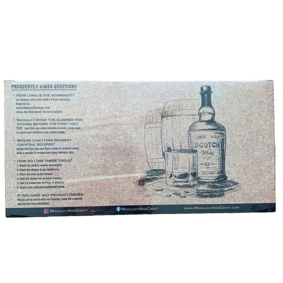 Mixology & Craft Whiskey Set ~ 13 pcs. Kit ~ w/ 2 Old Fashion Glasses ~ New - Picture 4 of 16